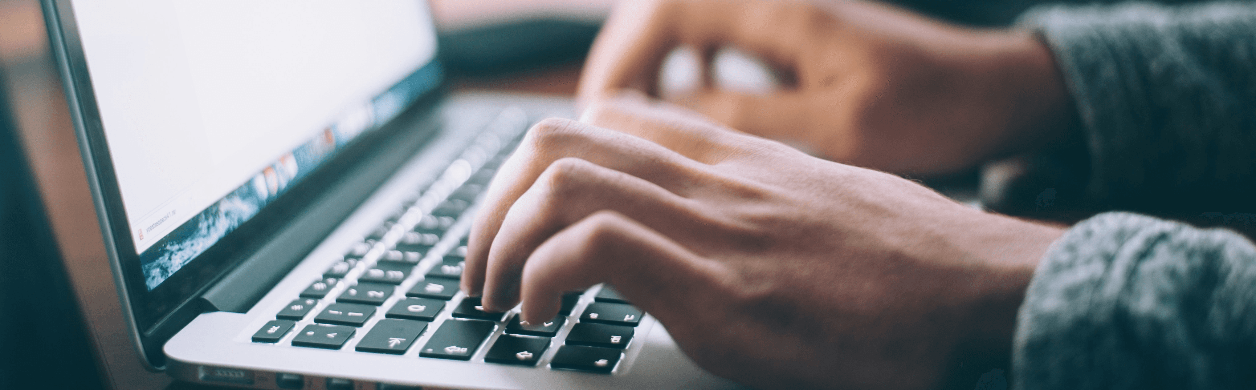 person using MacBook Pro