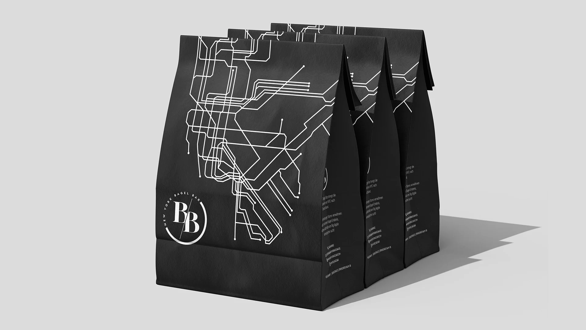 The take-away bag — New York Bagel Bar