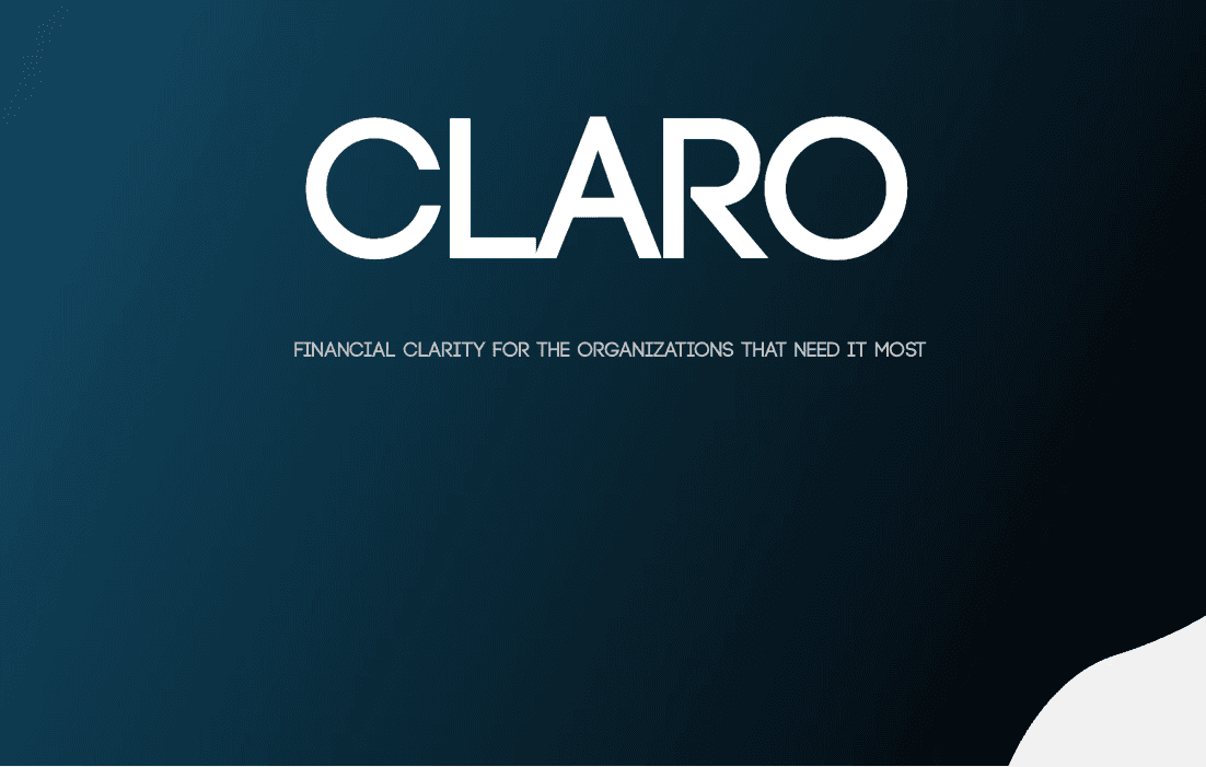An image of Claro dashboard