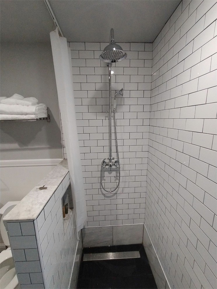 walk in tile shower remodel in santa rosa california