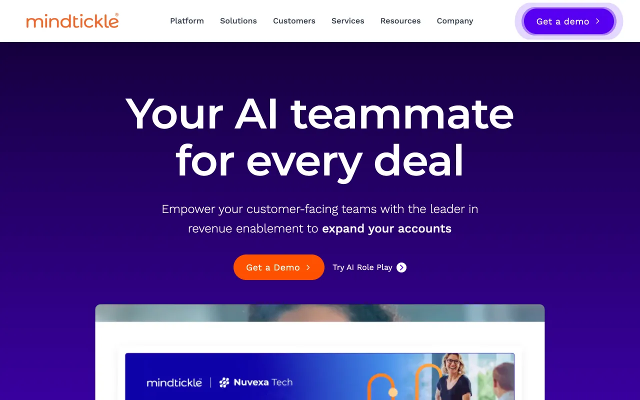 Mindtickle AI sales coaching and revenue readiness platform