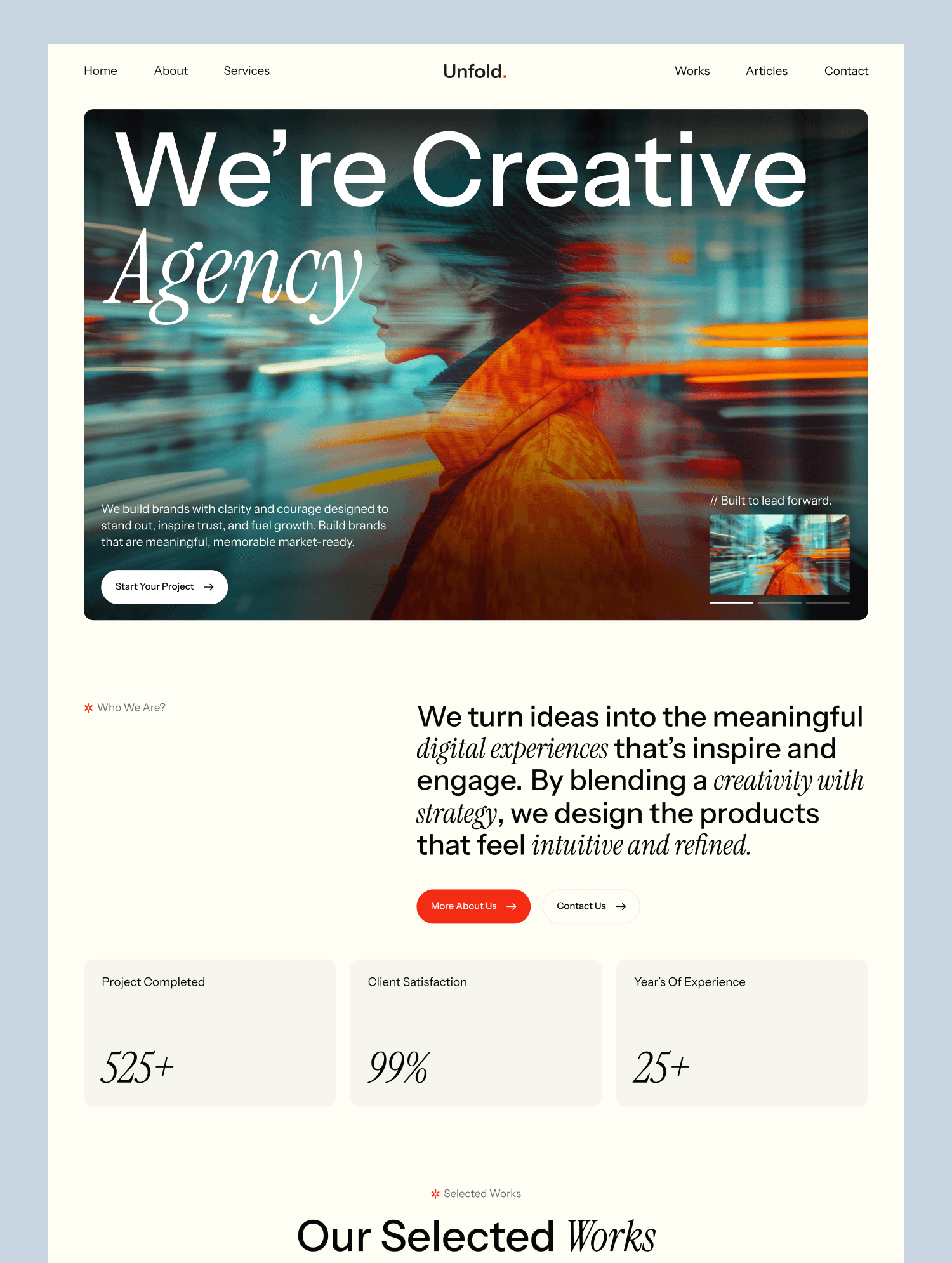 Creative agency Website Template