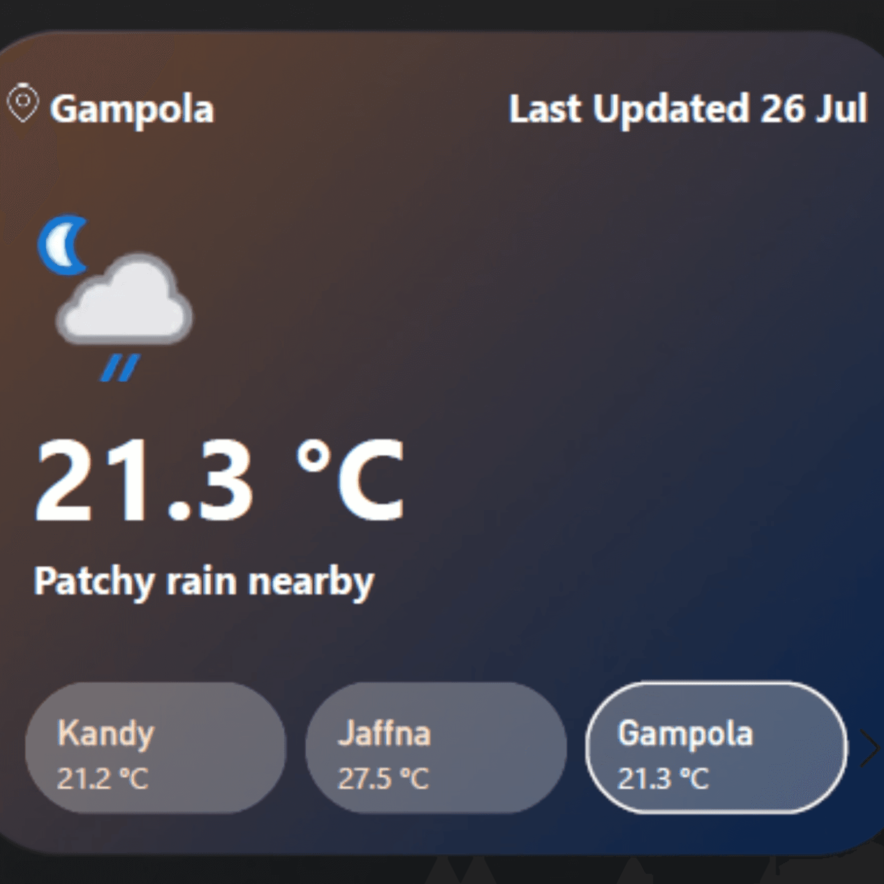 Power BI Weather Dashboard