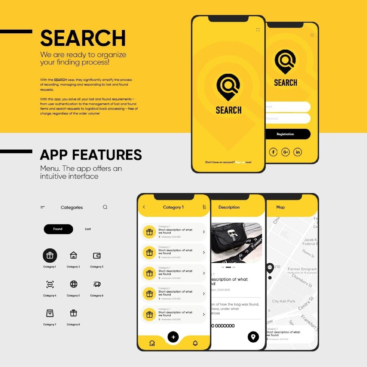 Example work of framer development