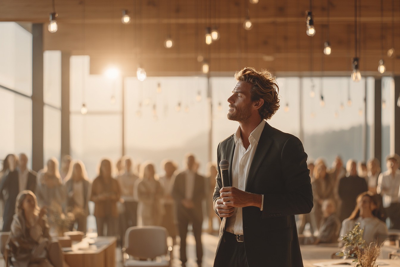 Devenez une figure d'influence. Découvrez les clés du leadership de haut niveau pour développer votre charisme et maîtriser l'art de la prise de parole.