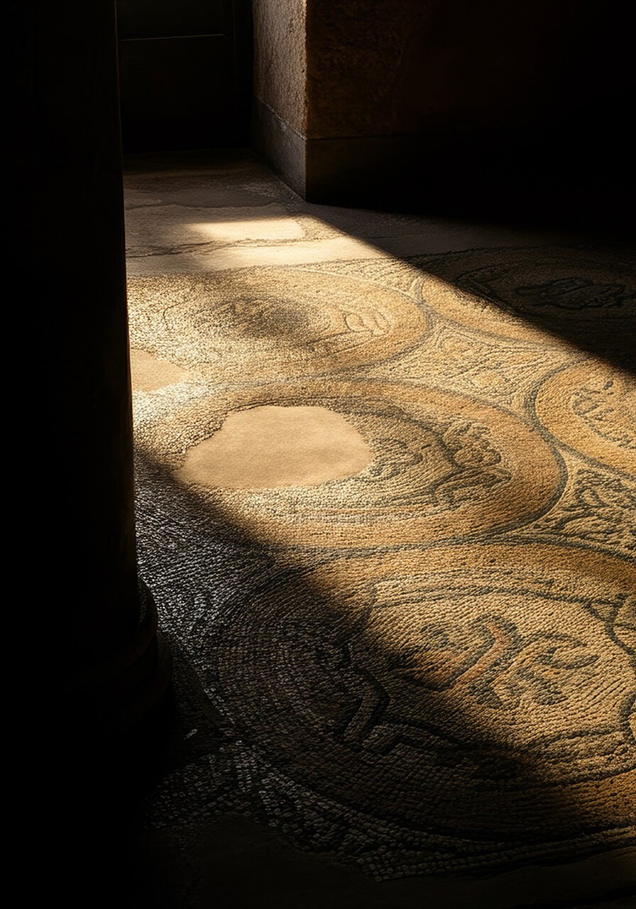 Пол в Некрополе Ватикана. Собор Святого Петра