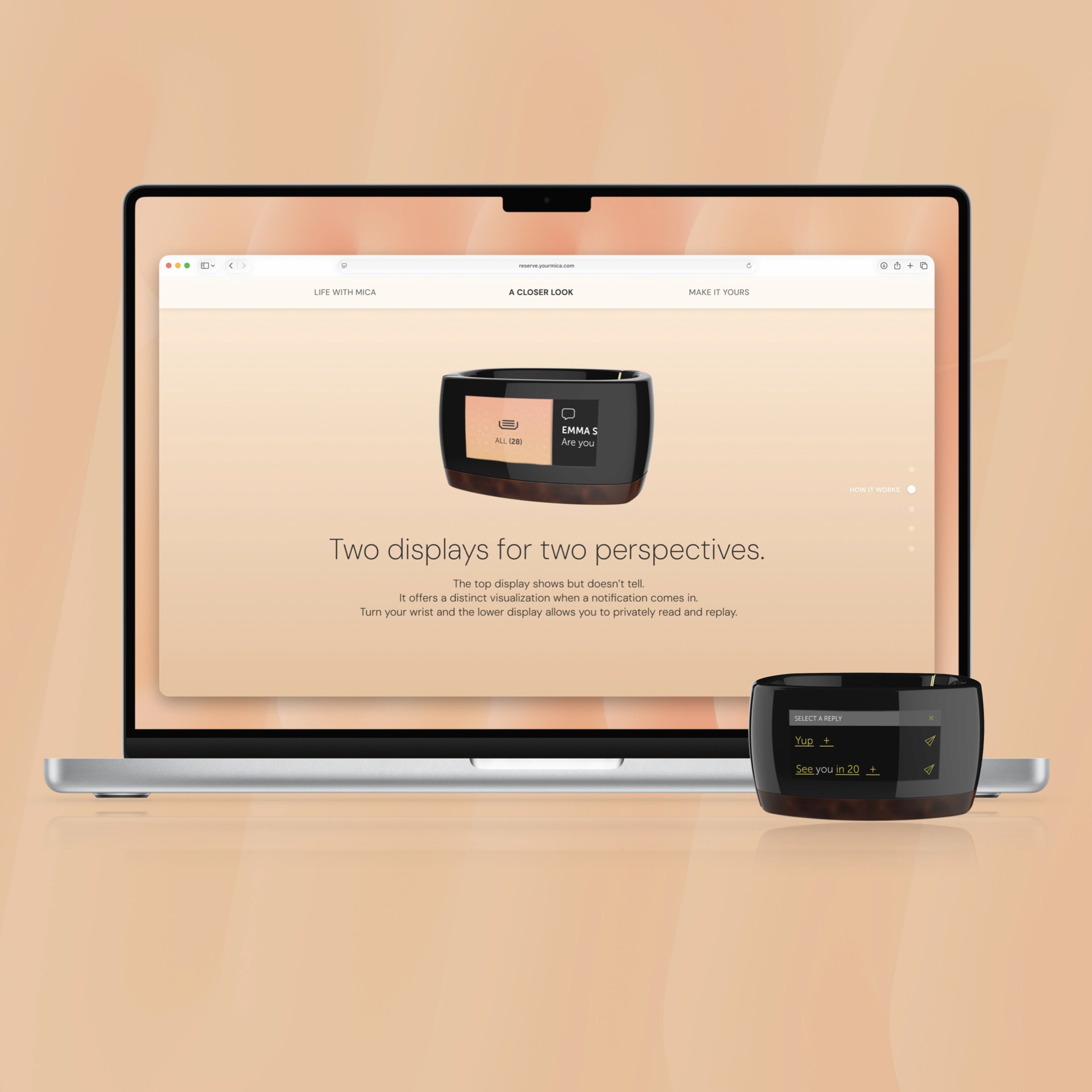 Case study link for M.I.C.A. smart bracelet for Intel
