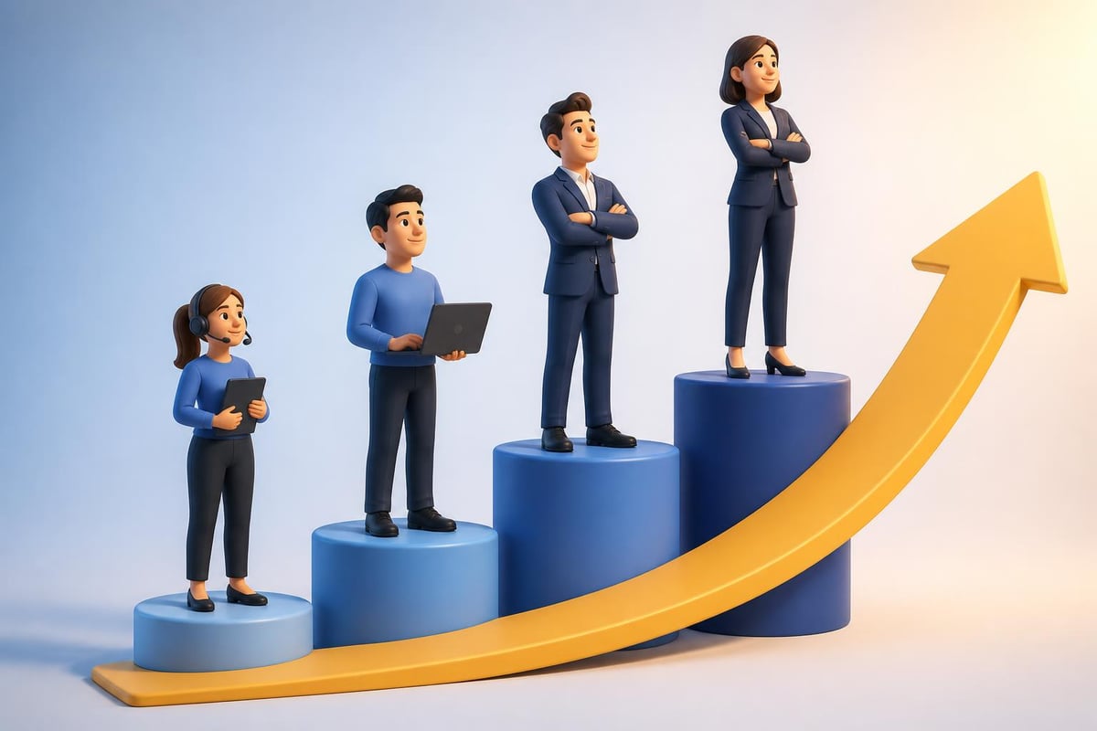 Sales career progression ladder