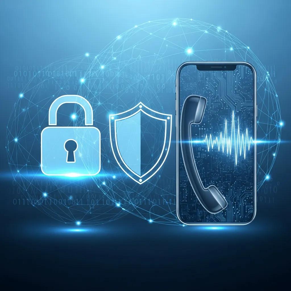 Conceptual representation of compliance and security in AI outbound calling