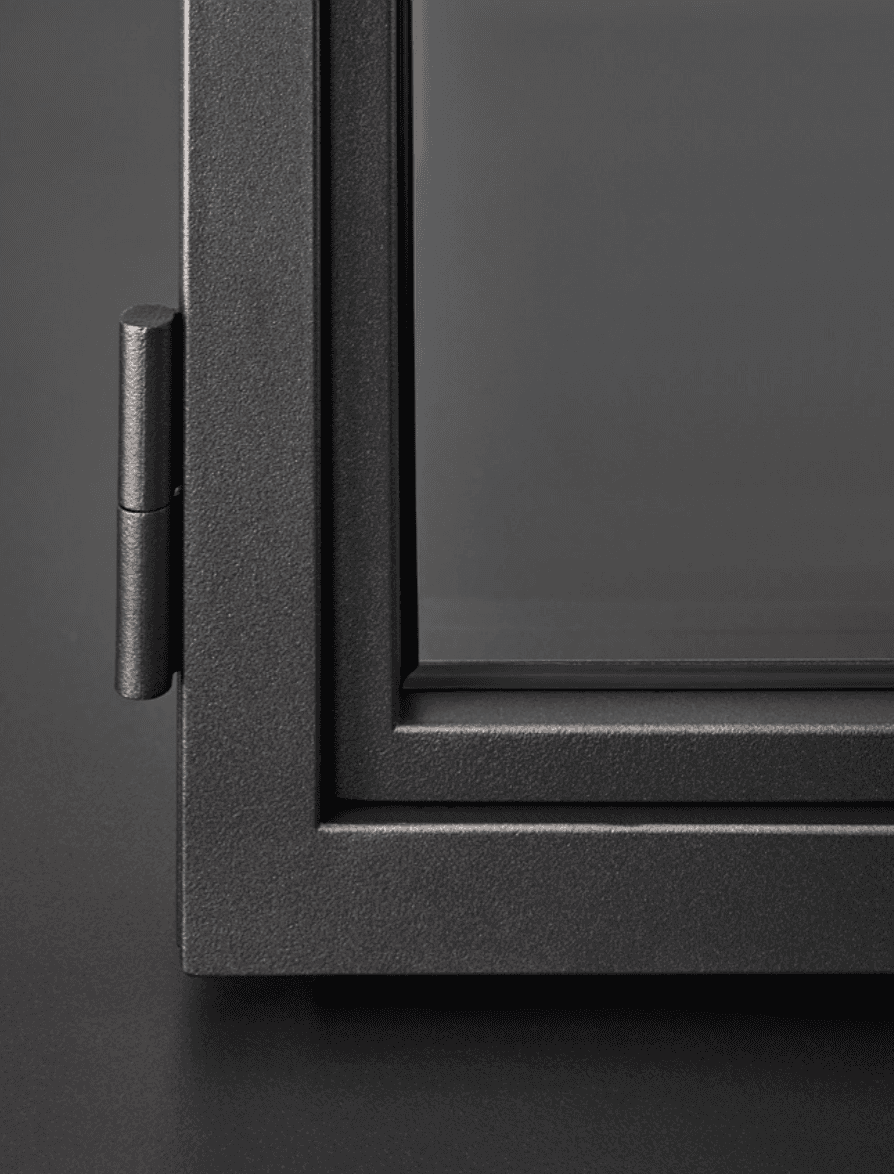 OS2 40 - painter pickled steel premium metal door/window system by Secco Sistemi - MateriaVita