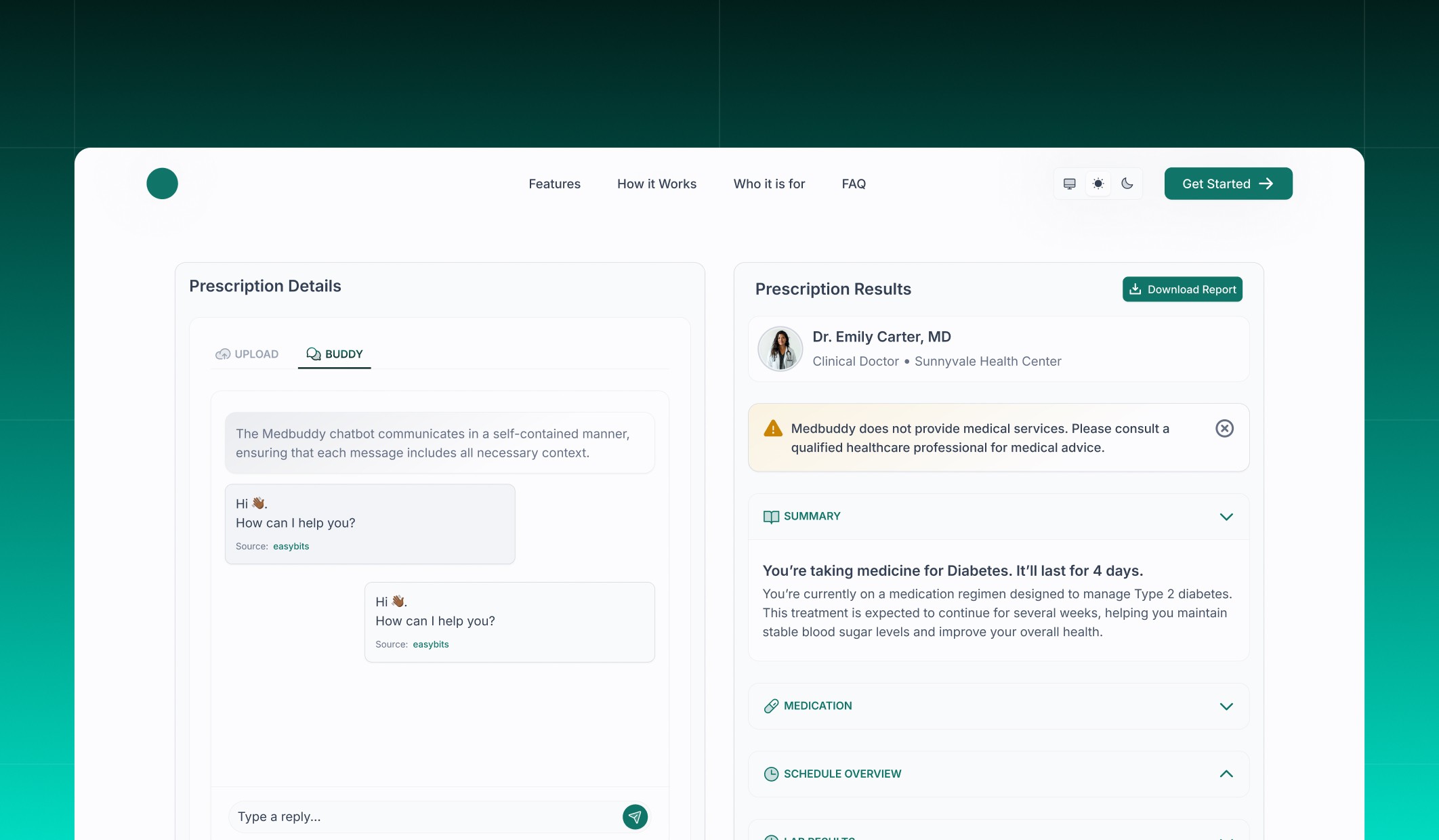 easybits website desktop & mobile