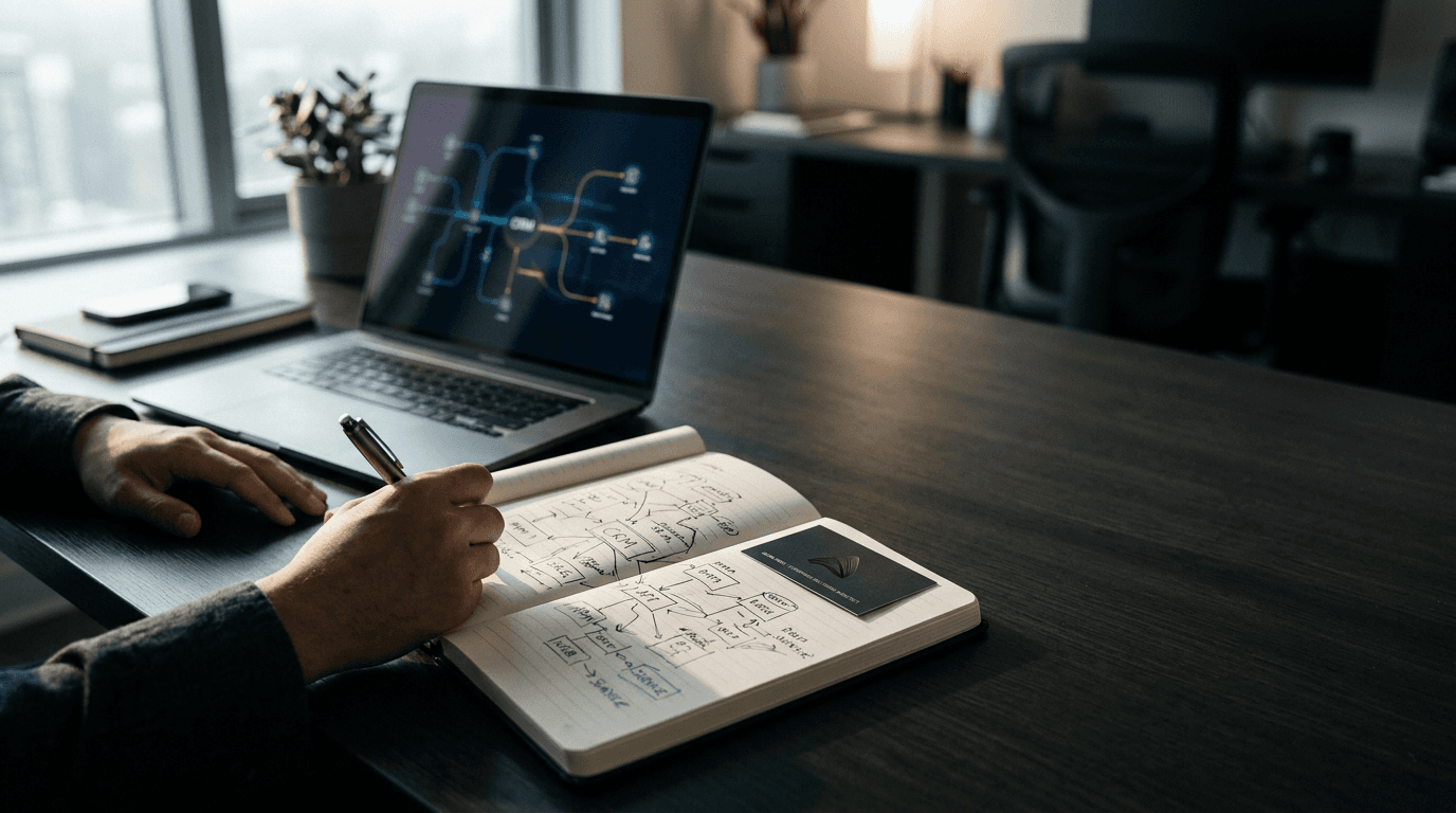 Equipo comercial utilizando Microsoft Dynamics 365 para gestionar clientes, oportunidades y procesos de ventas B2C