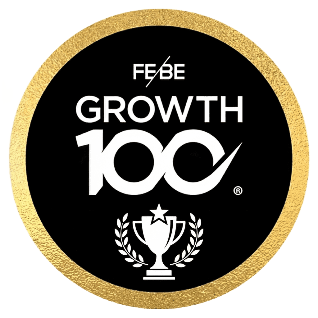 Febe Growth 100 Logo (Background Removed)