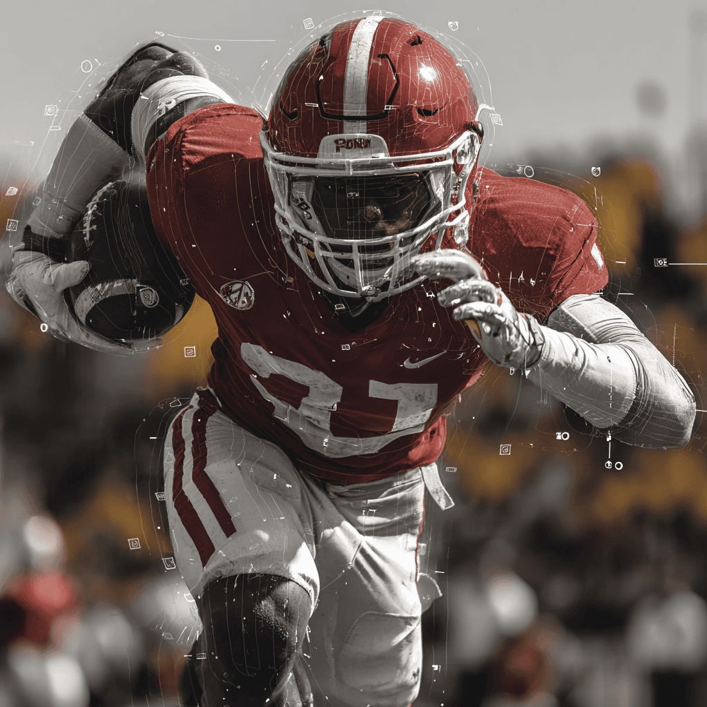 Creative Director interagiert mit AI Creative Workflow Hologram für Sportbekleidungsmarke