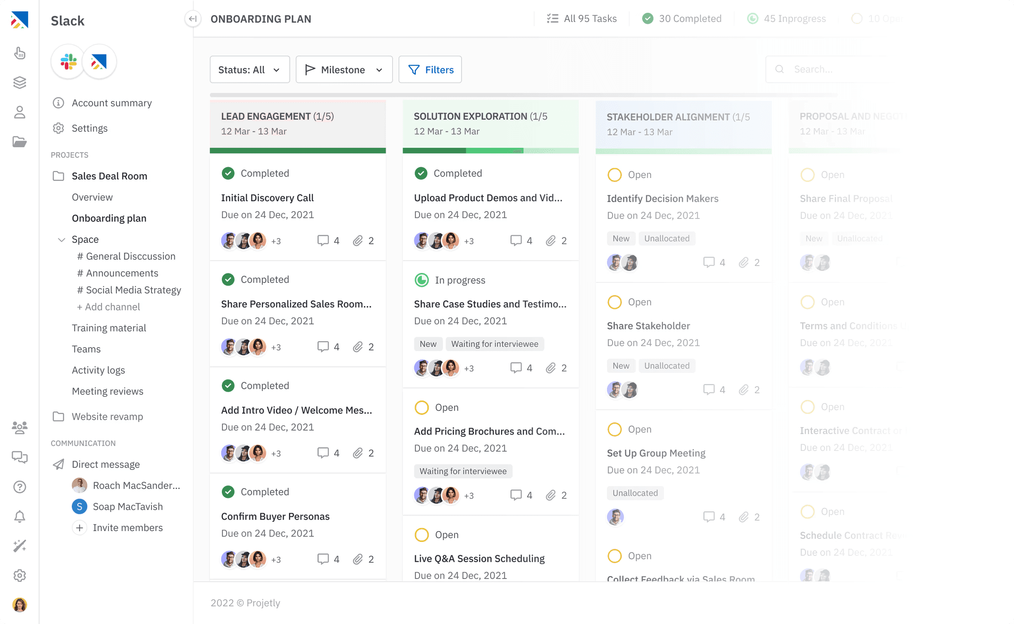 Projetly:  Best for AI-Driven Digital Sales Rooms