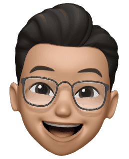 Memoji of a male face smiling