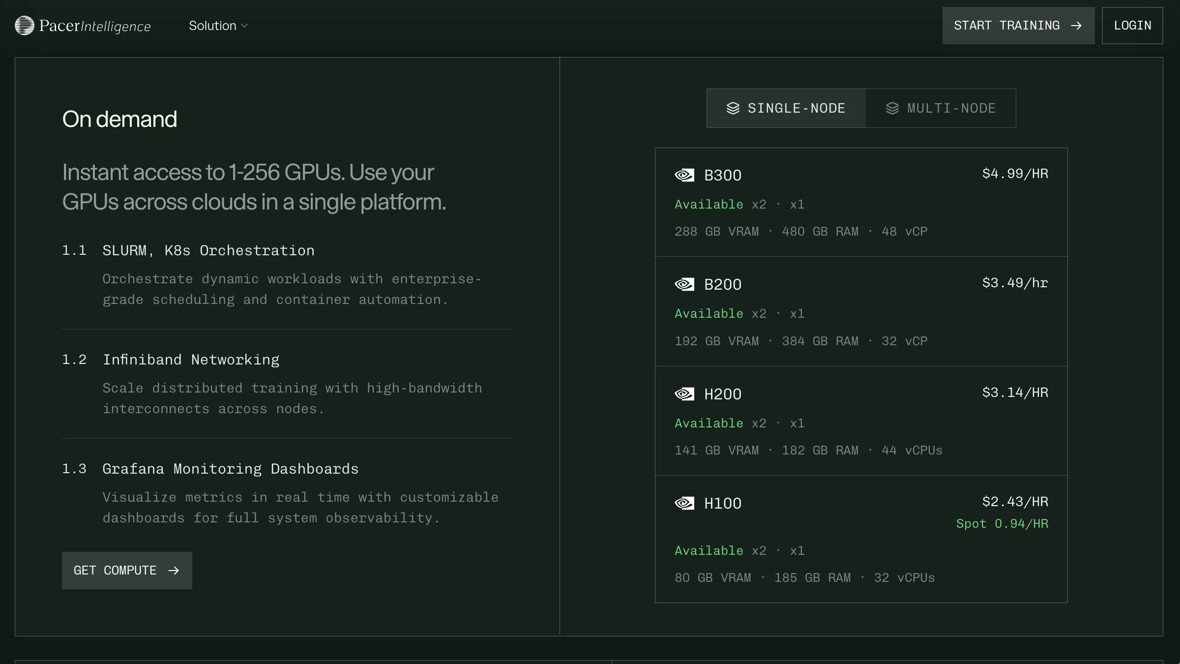 Pacer Intelligence_Website Screenshot 4