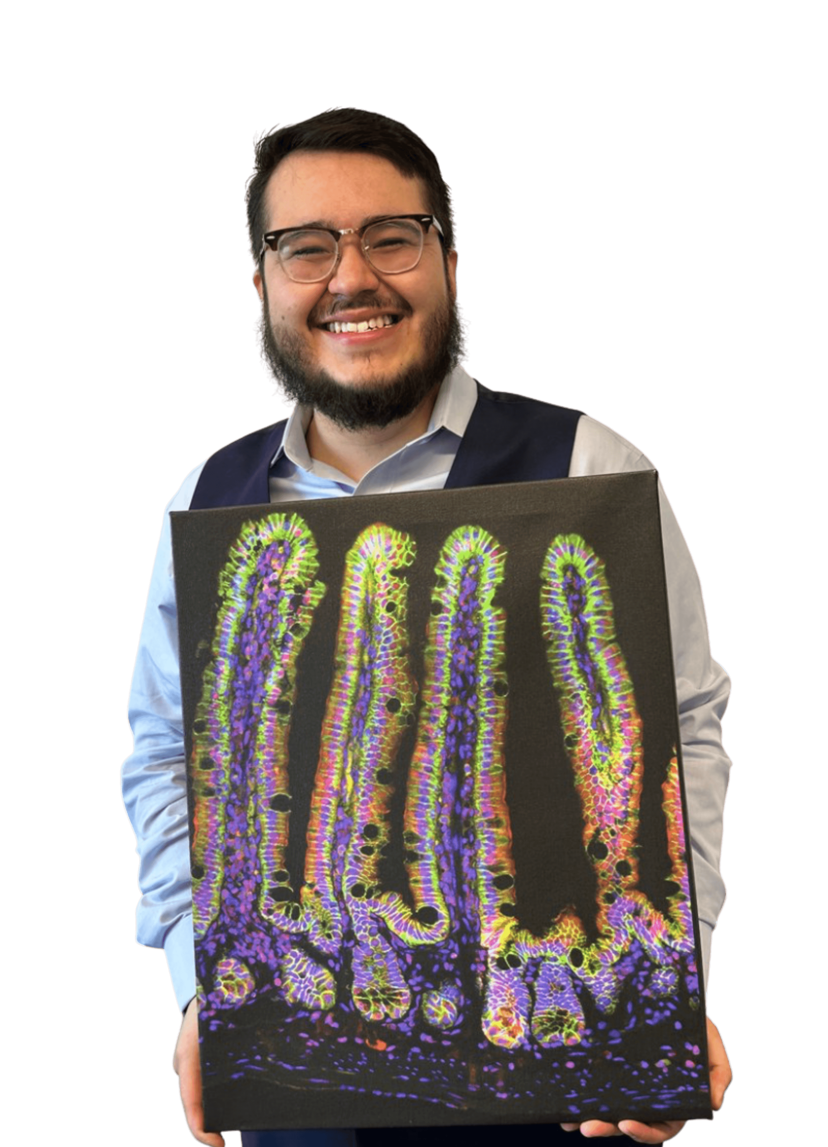A smilintg girl holding books