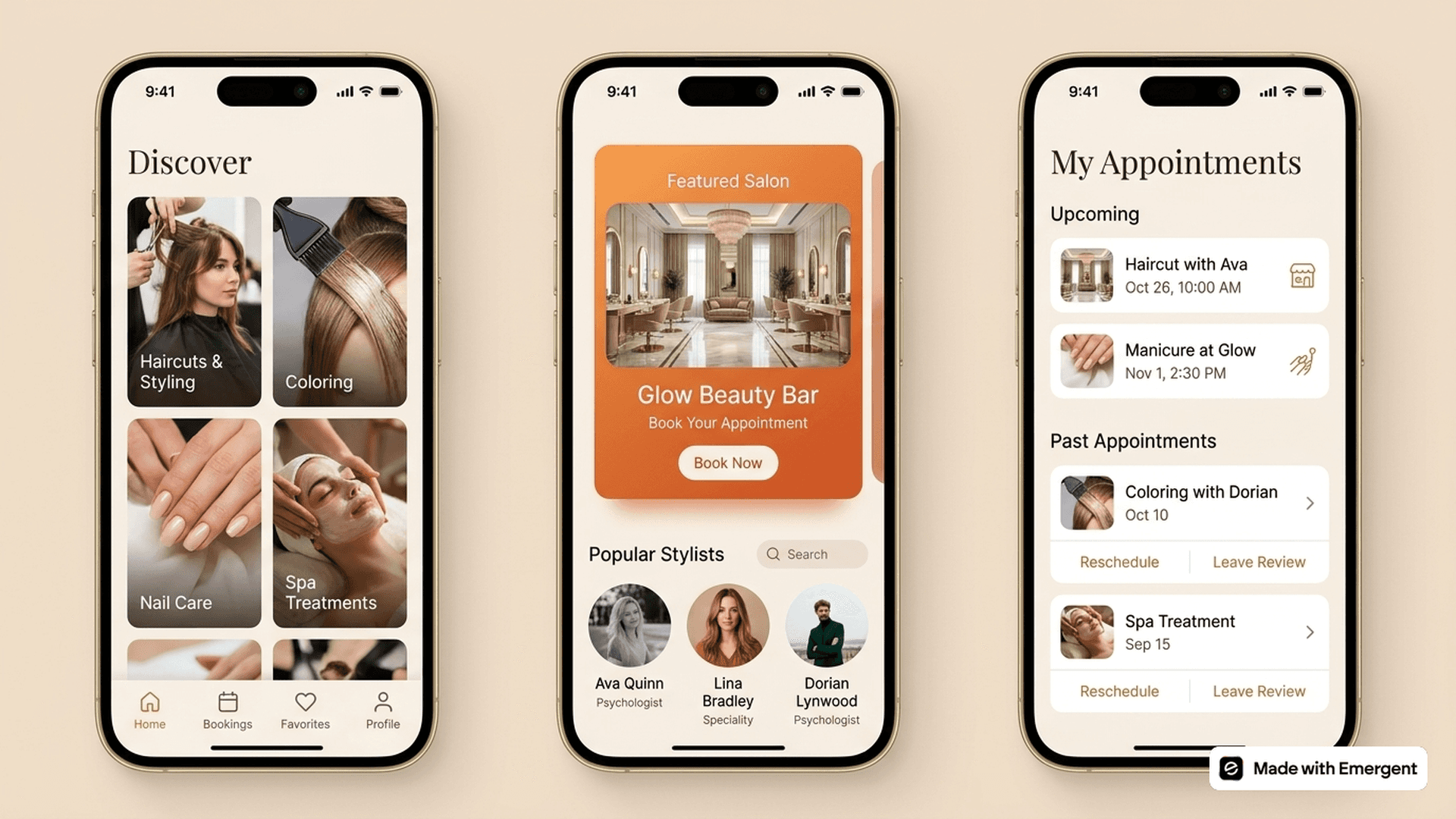 AI app builder to build salon app