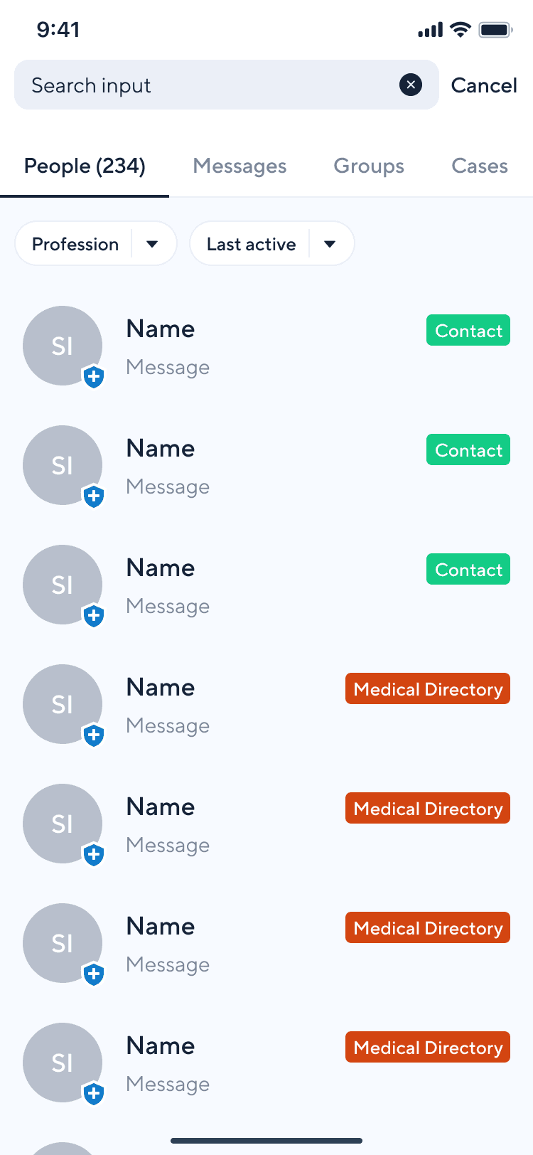Doctolib Connect Advanced Search