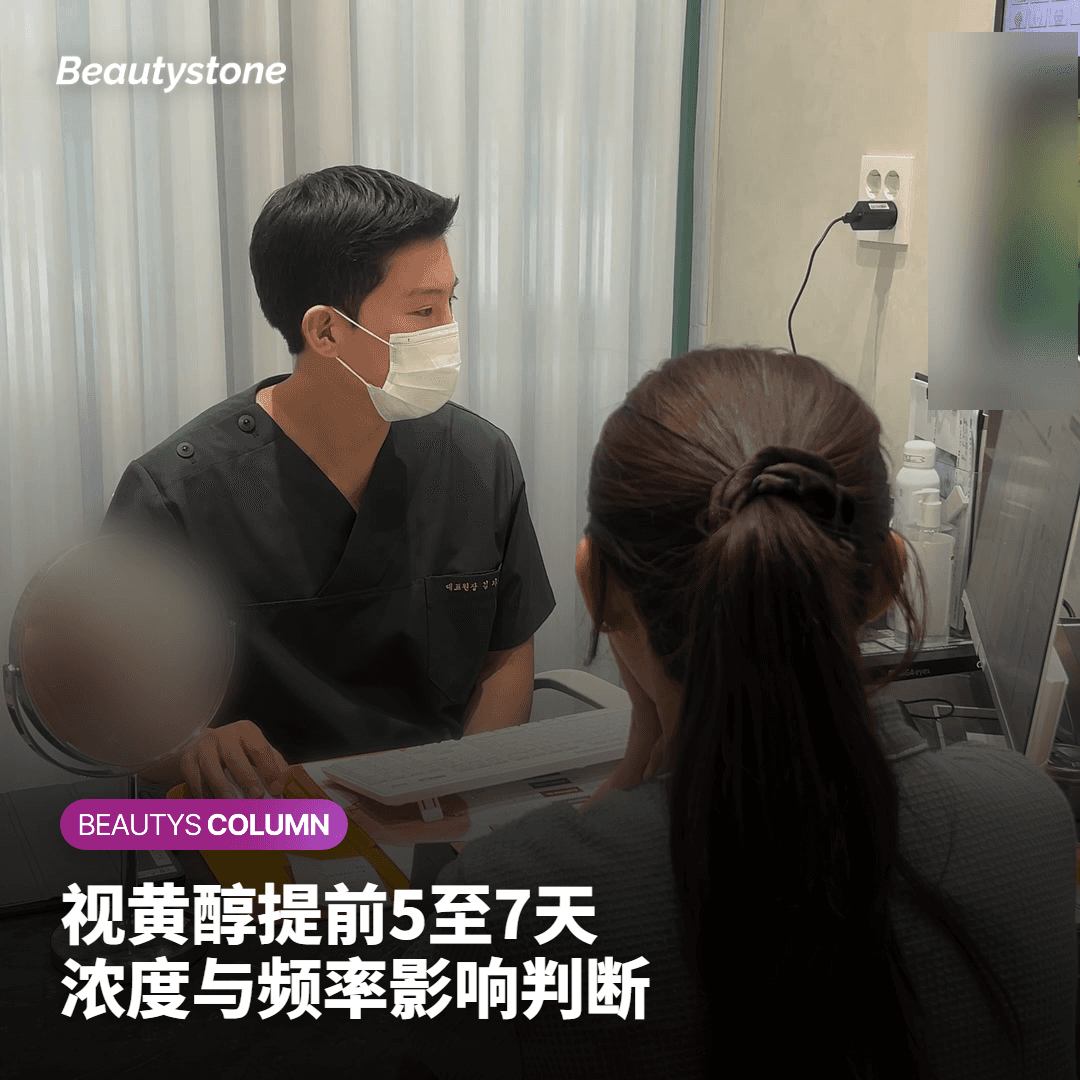 视黄醇产品术前停用时间示意，标注5至7天倒数