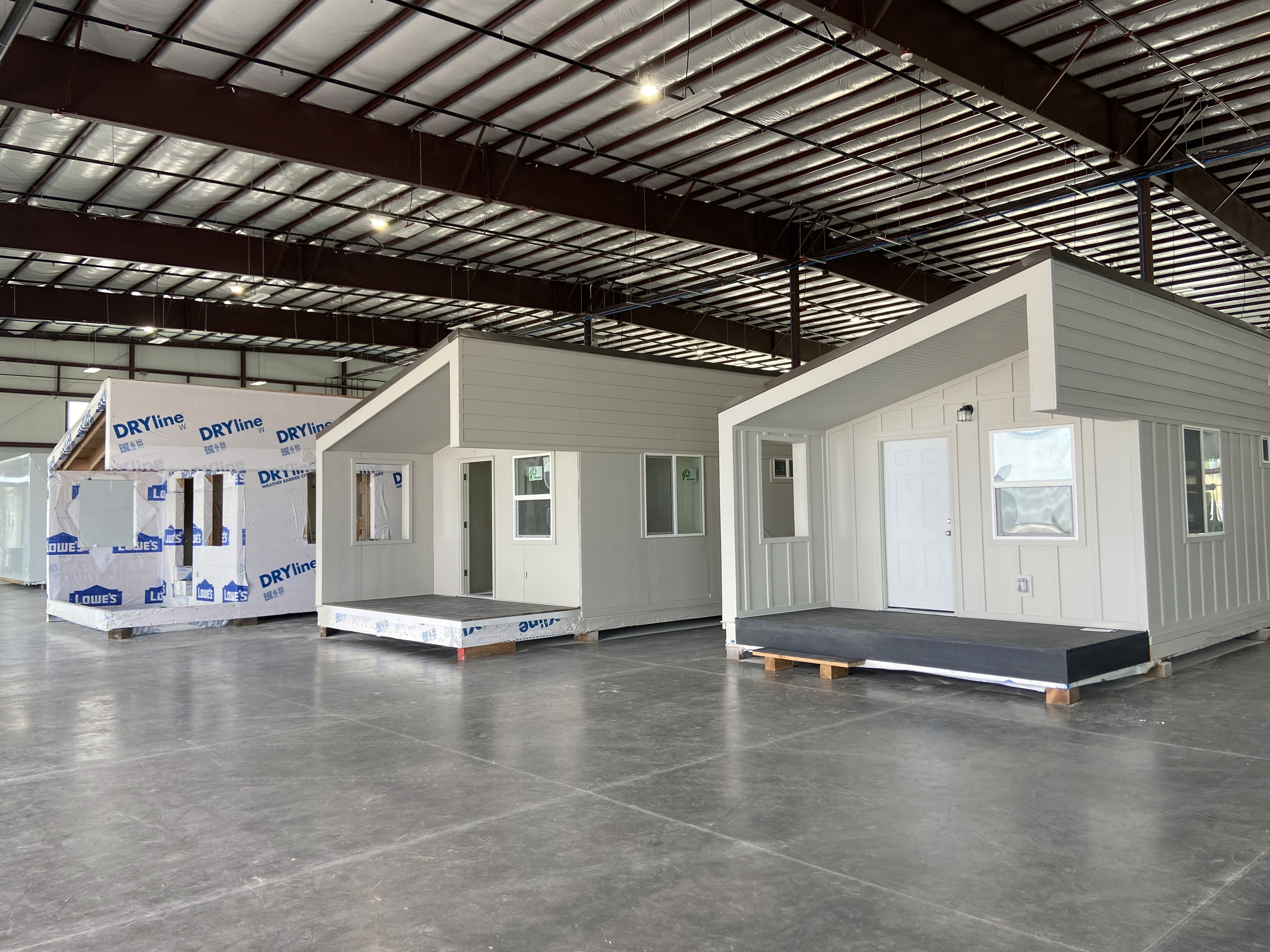 3 modular homes in the facility.
