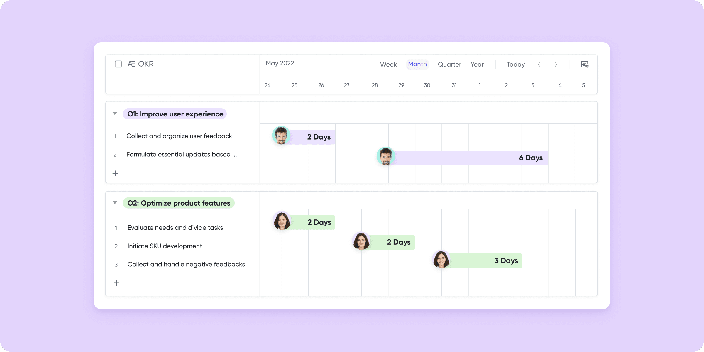 Experience streamlined project management planning and tracking Lark Base. Lark can be used to manage any projects where goals, objectives, tasks, and assignments are involved, with free templates and examples. Lark is also a leading software featuring a customizable OKR tool, templates, and examples, designed for ease and efficiency.