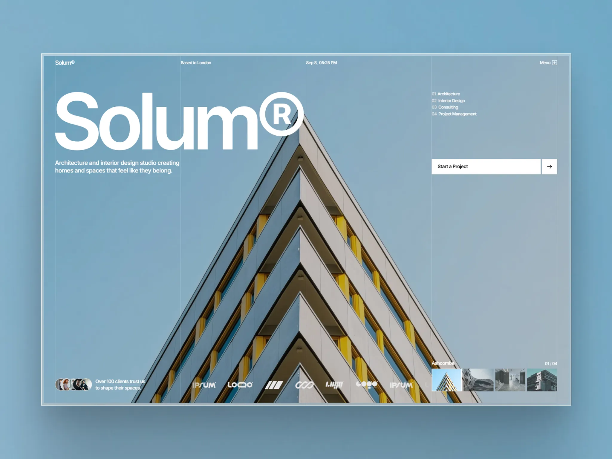 Solum Framer template