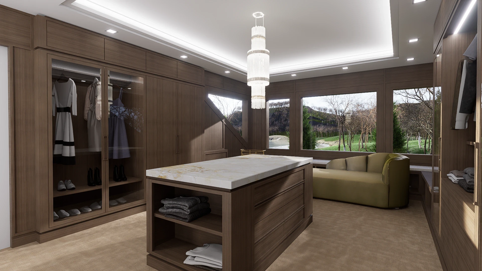 Master closet render
