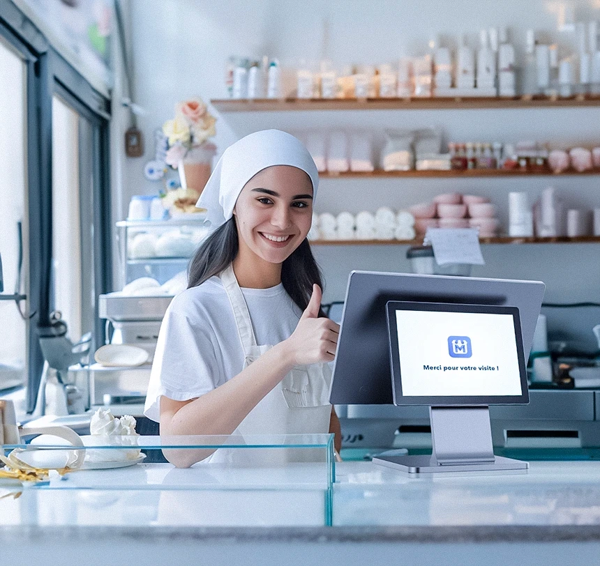Caixa registadora táctil para restaurante Mahaal