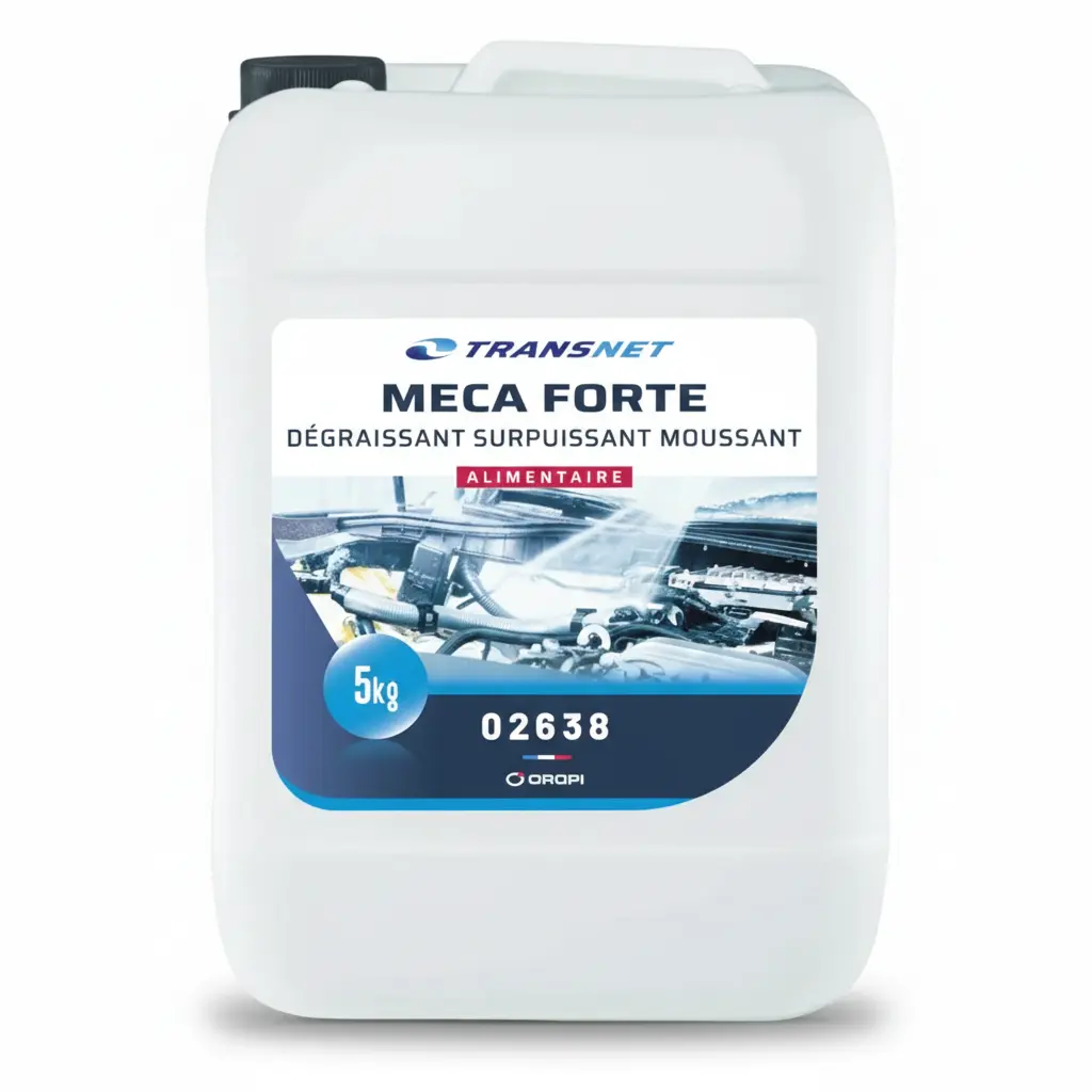 MECA FORTE - ultramocny zasadowy odtłuszczacz Food Grade NSF, pH 12.2, koła stalowe i silniki