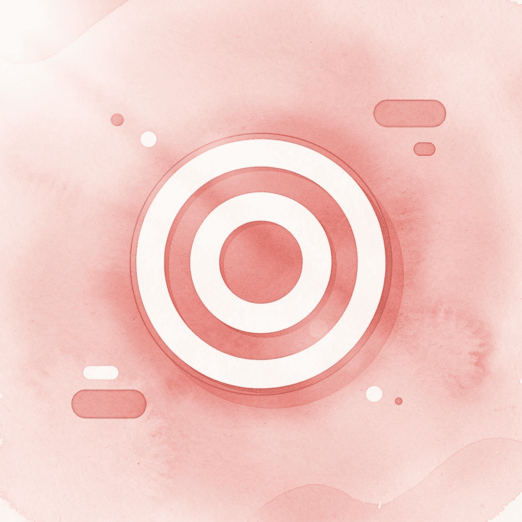  Target icon representing focused postpartum recovery goals
