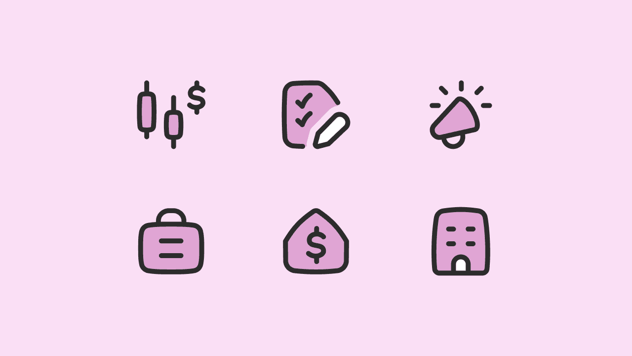 Flex Duo Business Icon Set