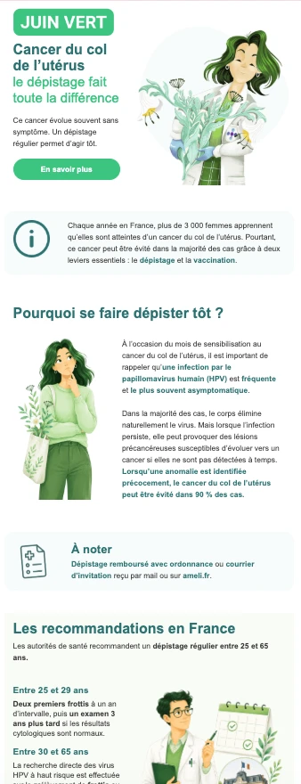 Extrait de newsletter Cerballiance — Juin vert.