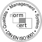 Zertifikat-Siegel der normcert für Umweltmanagementsystem nach DIN EN ISO 14001