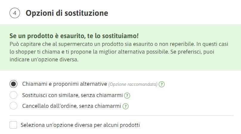 Come lavorano gli shopper di Supermercato24: le sostituzioni