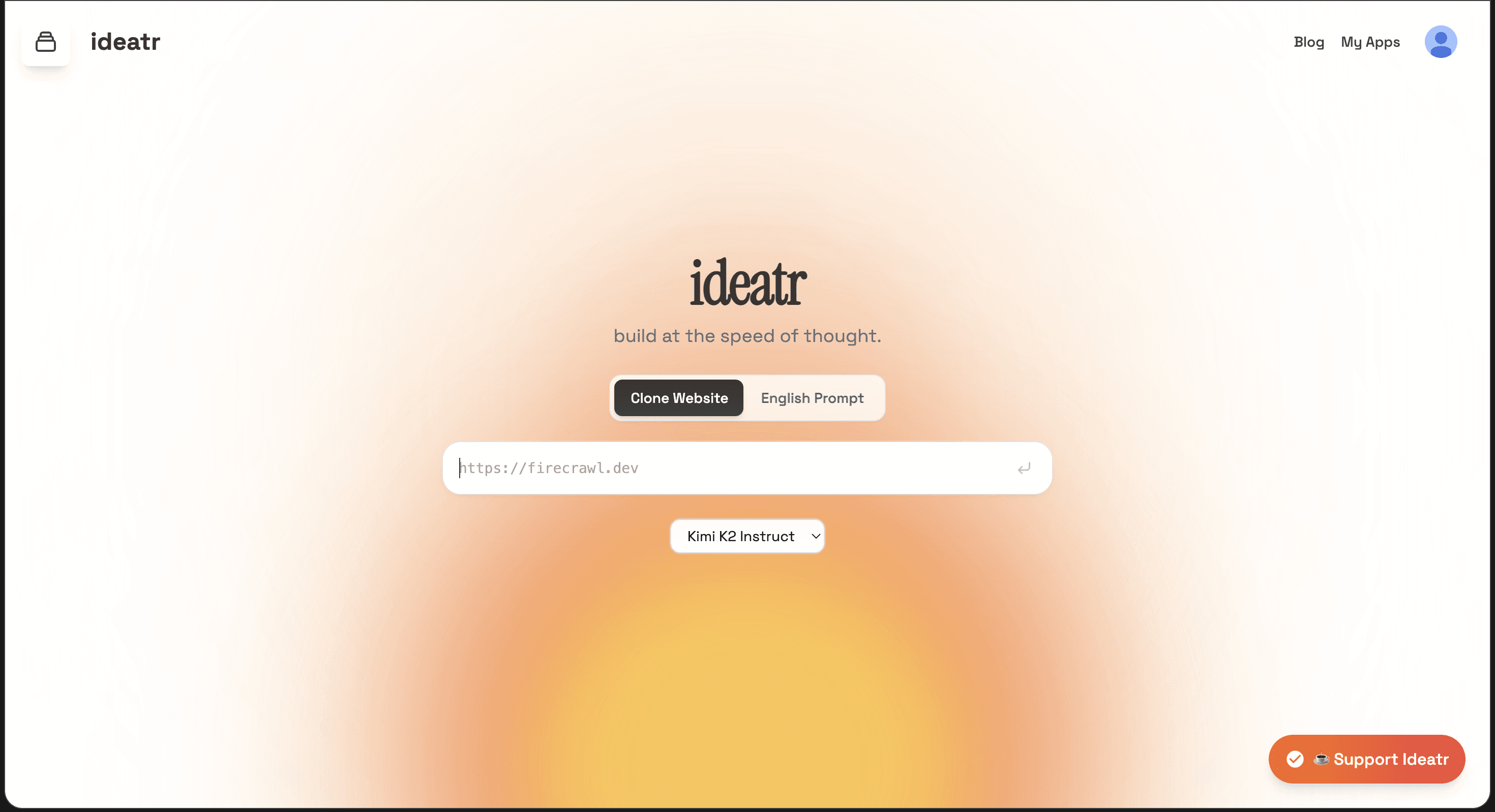 Ideatr Home Page