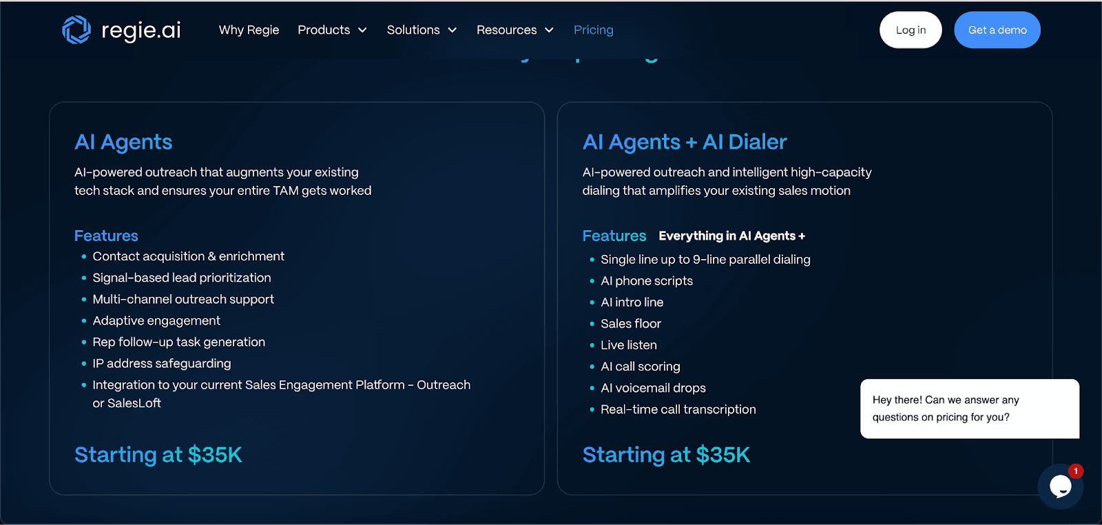 Regie.ai pricing