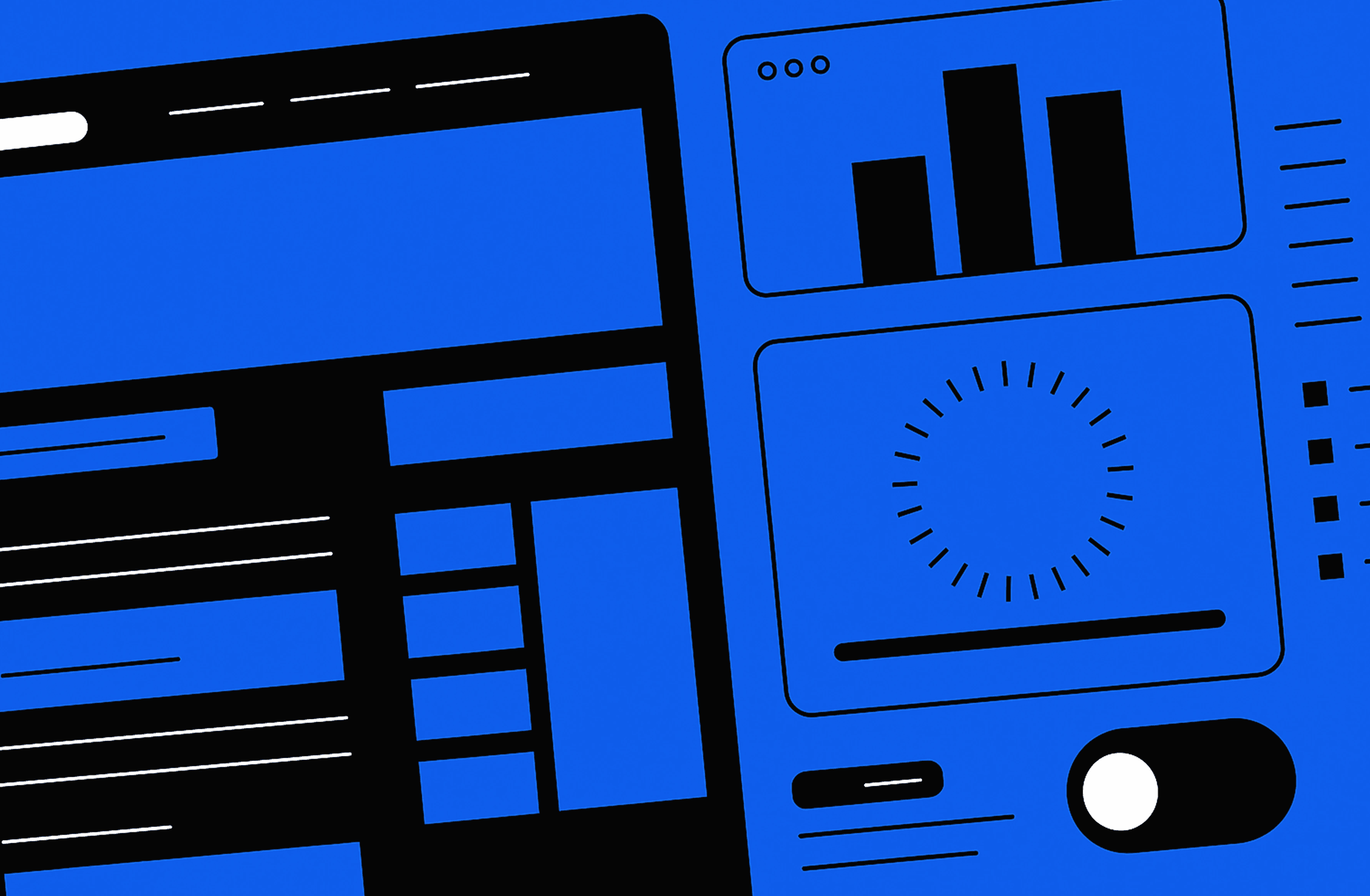 AI chatbot checkout screen with analytics showing reduced bounce rate and faster page load speed