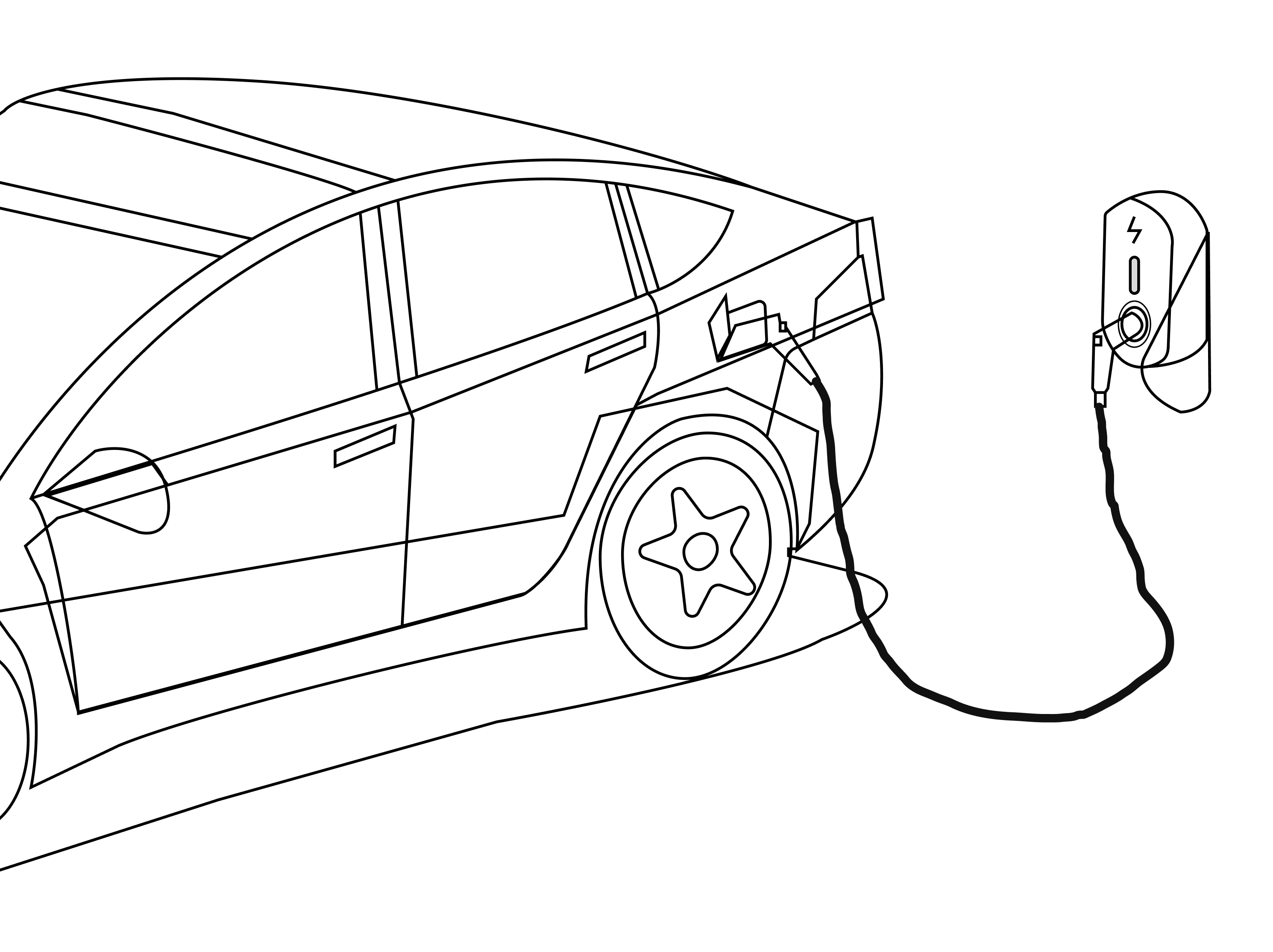 Charging Status Line Art