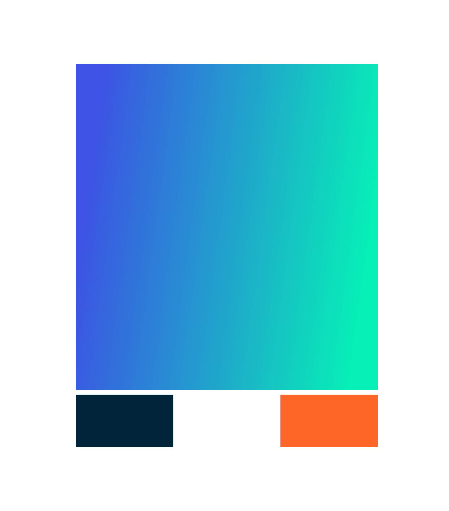 ActivPayroll brand colour palette featuring a blue to green gradient with supporting tones