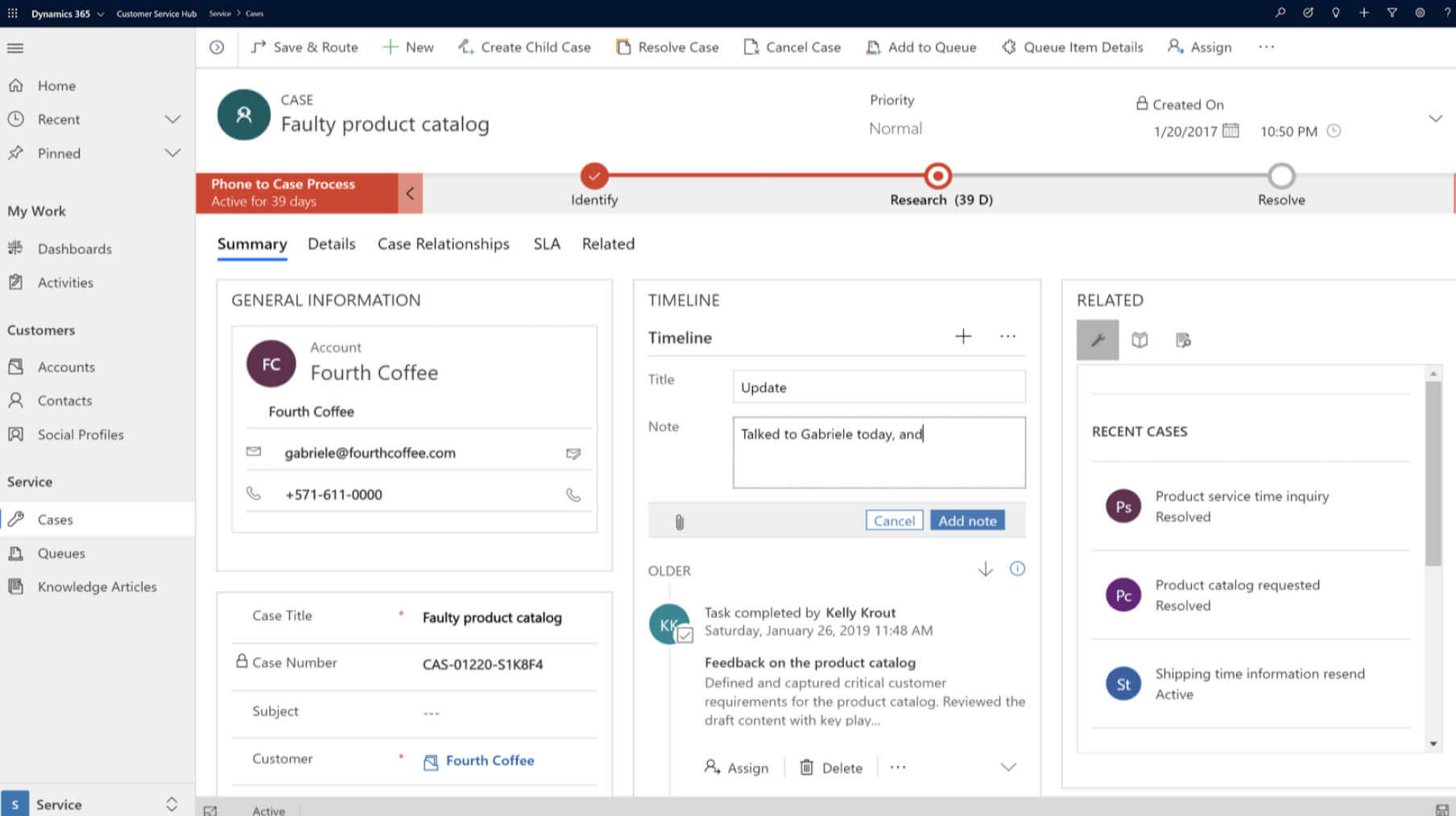 Customer Service Professional | Microsoft Dynamics 365
