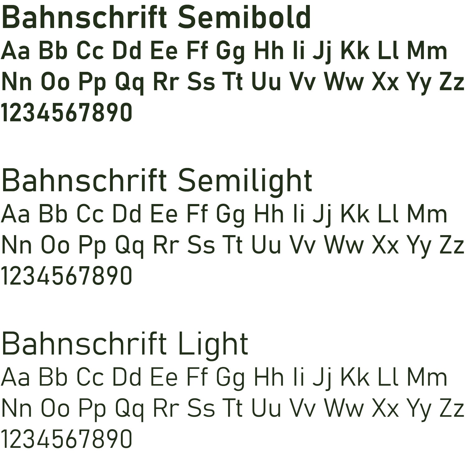 body text typefaces sample