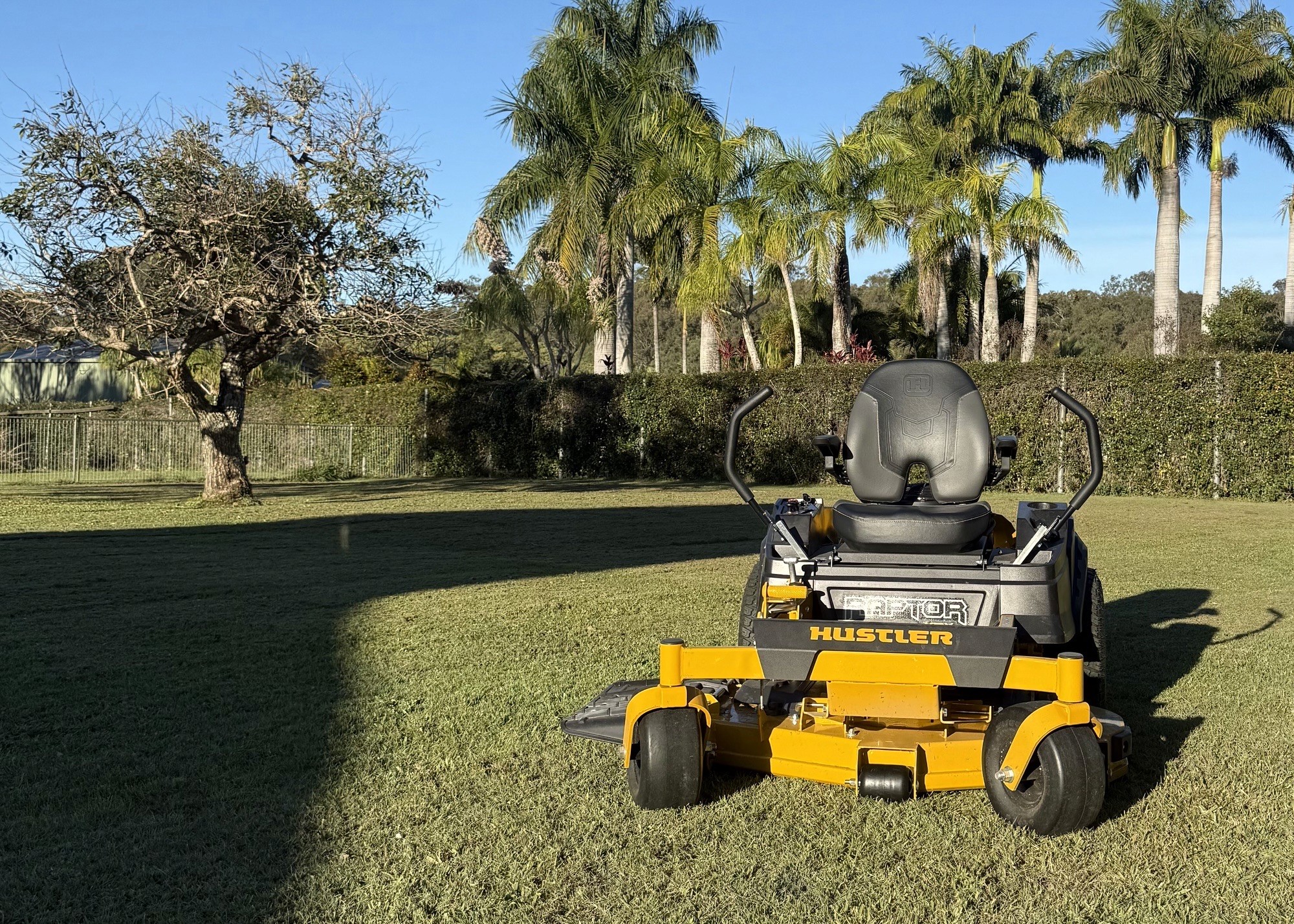 Acreage lawn mowing completed large residential property Gold Coast hinterland by Hepburn Property Maintenance