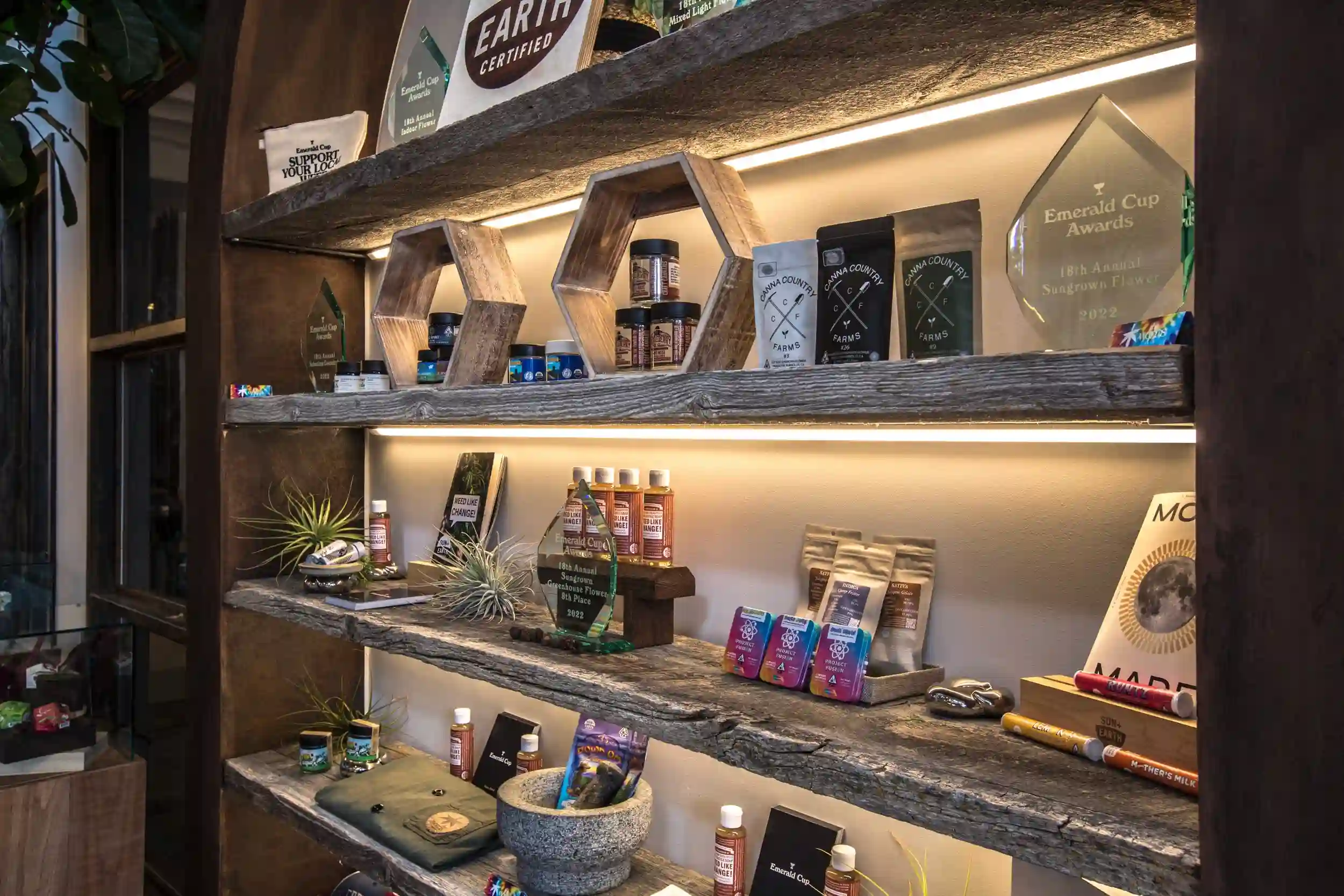 Cannabis products at the woods weho