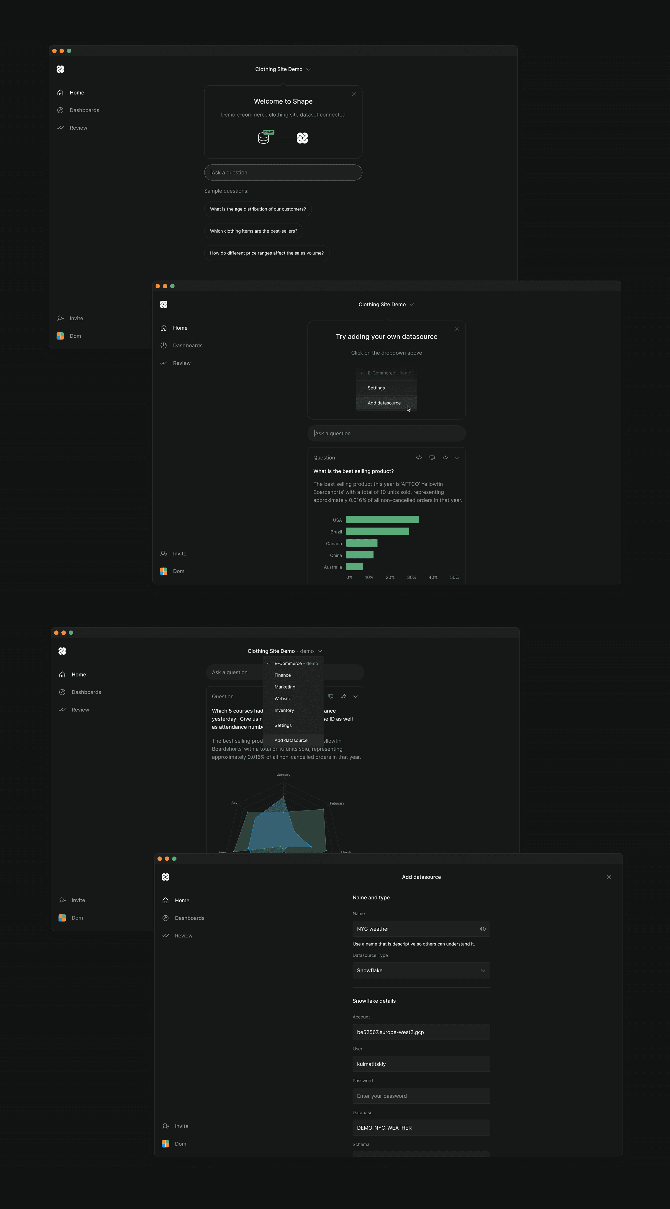 Adding a datasource