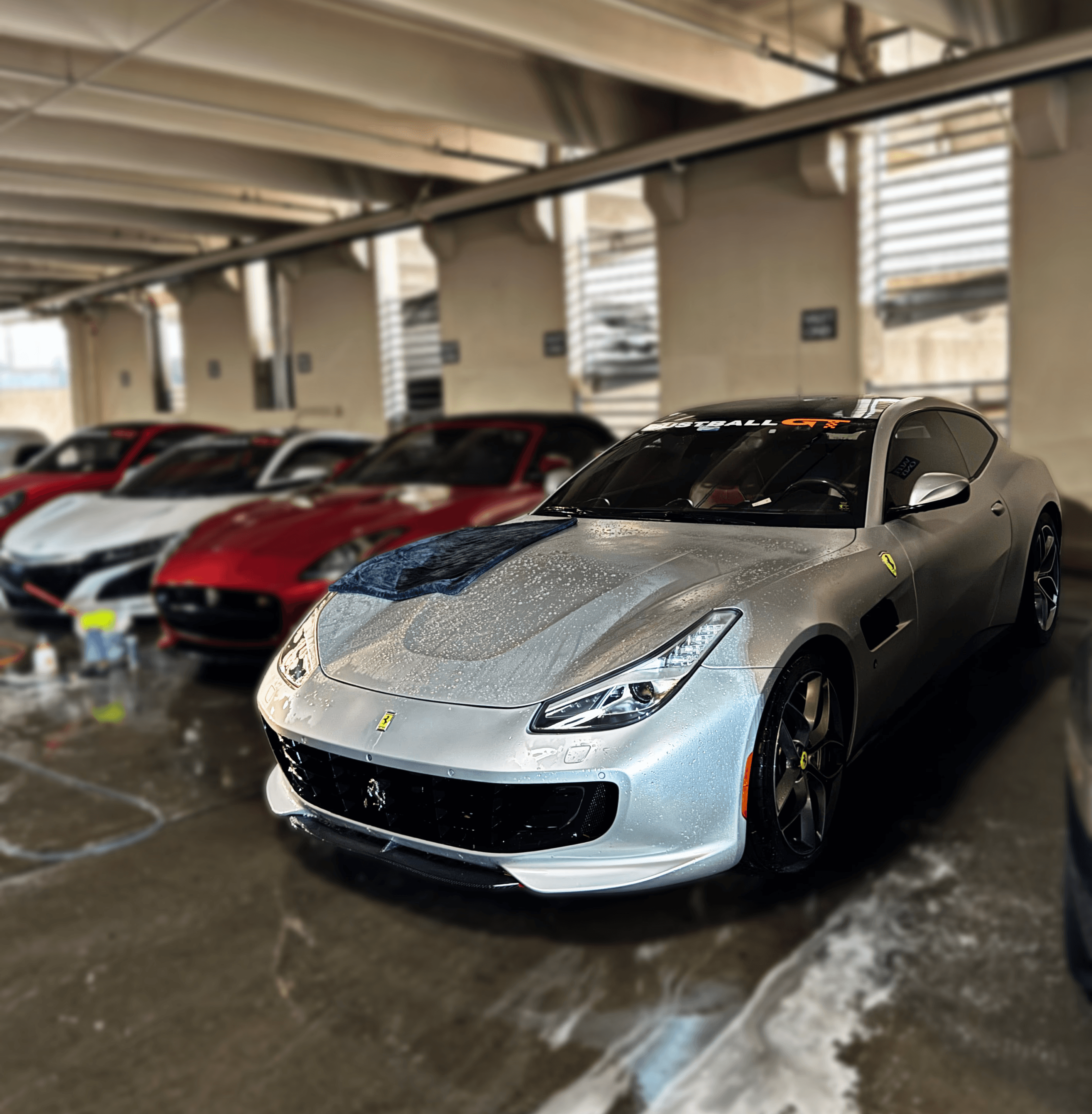 Athlete winning a race