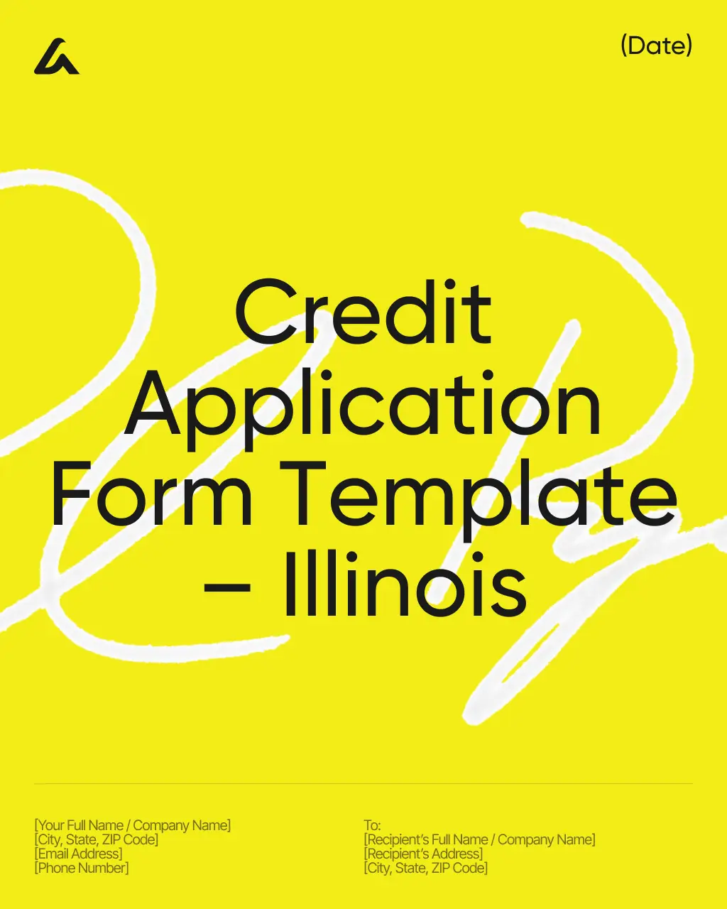 Credit Application Form Template – Illinois