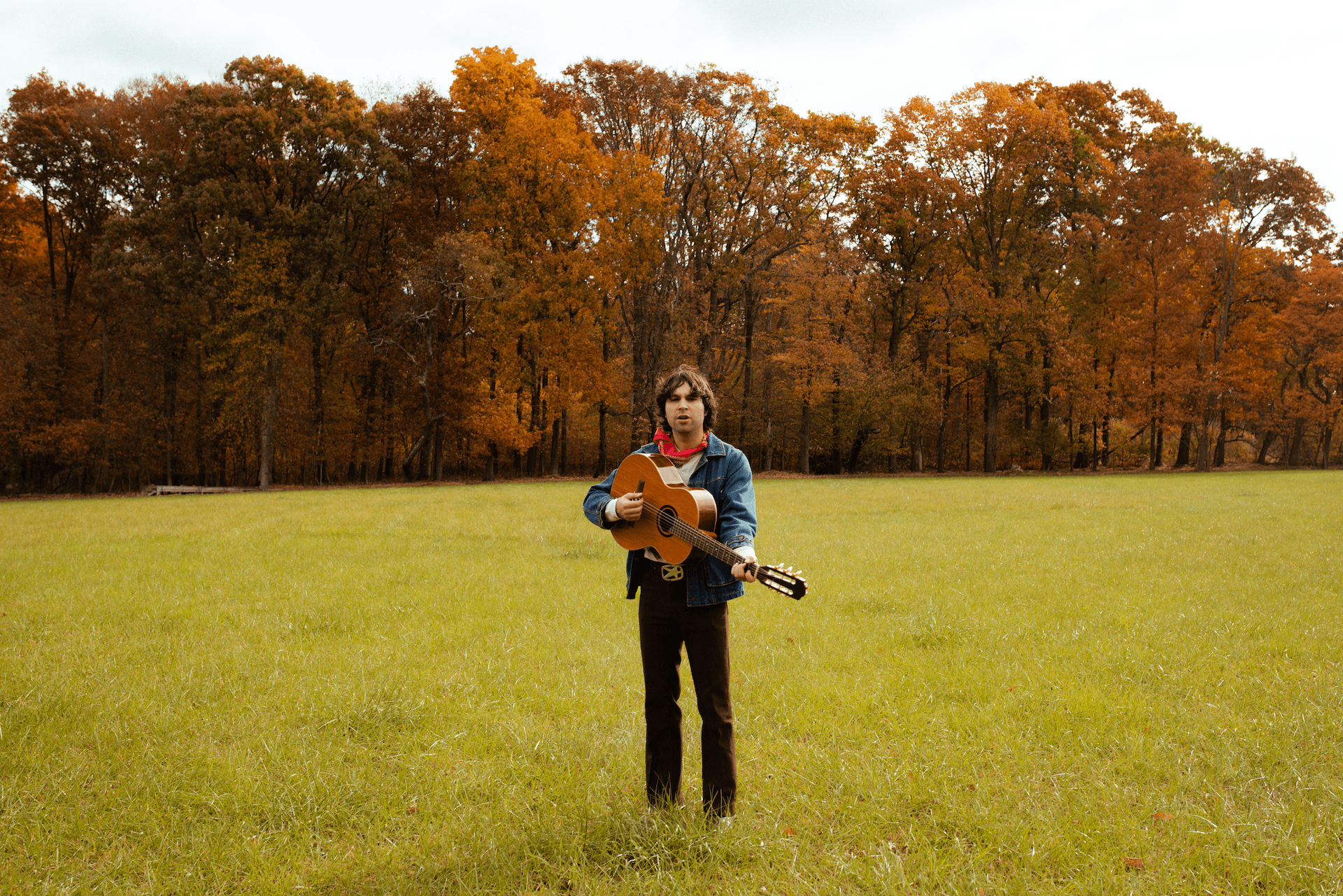 Patton Magee in a field