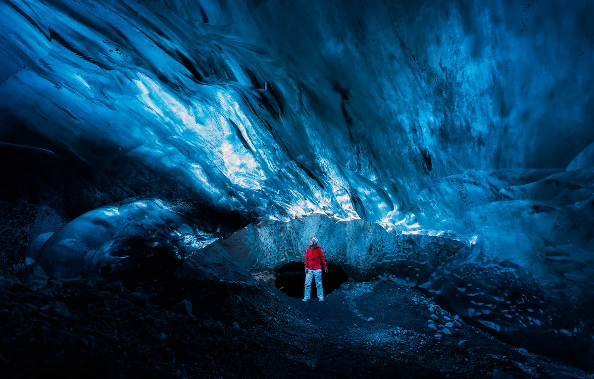 Cueva de hielo en Islandia